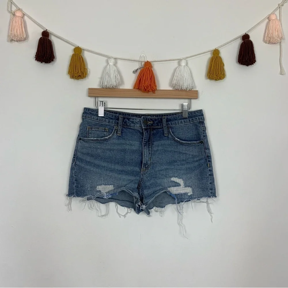 Universal Thread High Rise Shortie Jean Shorts Medium Wash Size 10